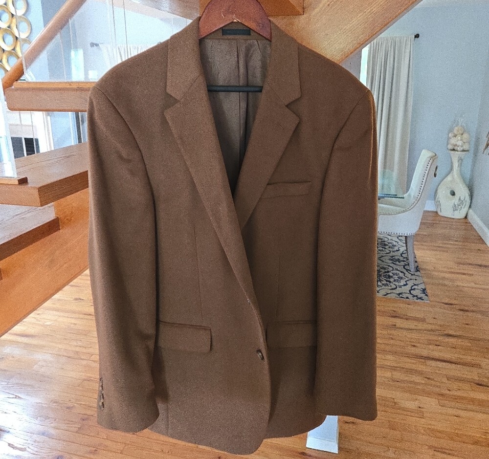 Andrew Fezza Brown Mens Sport Coat with Satin Lining